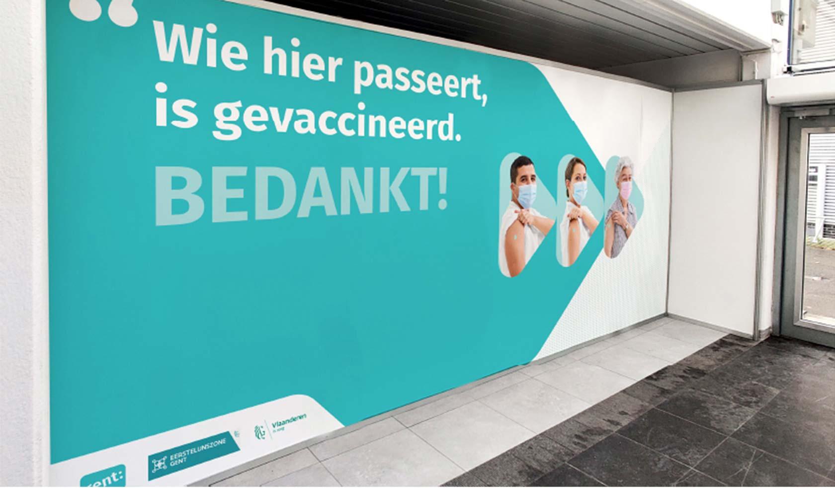 Vaccinatiecentrum signalisatie